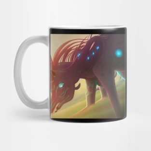 Biomechanical unicorn Mug